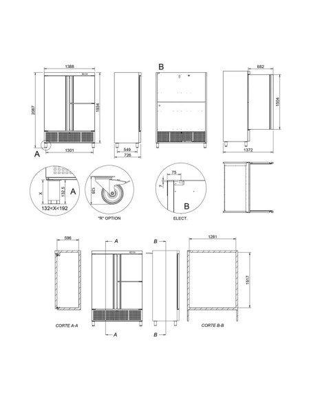 Armario Refrigerado Edenox APS-1403 HC Profesional