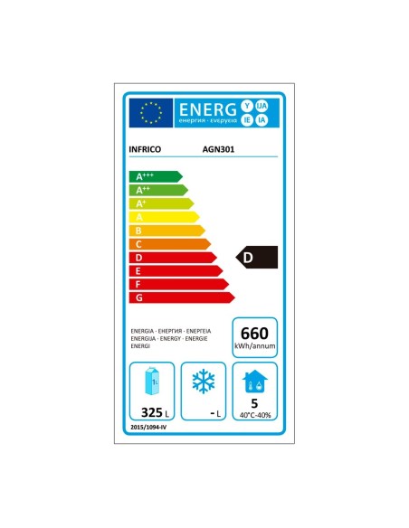 Armario de Refrigeración Infrico AGN 301 | Hostelería