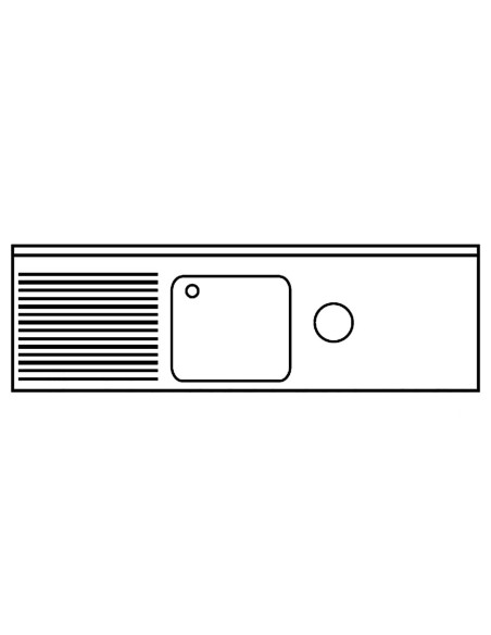 Fregadero Distform Gama 700 | Cubeta 50x50 | Con Aro y Espacio para Lavavajillas