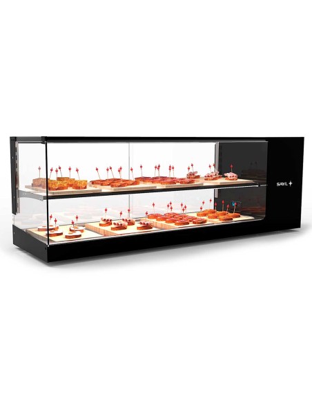 Vitrina Refrigerada Sayl Logic 2 Pisos | Cristal Recto | +2/+6 ºC | Cuba Plana