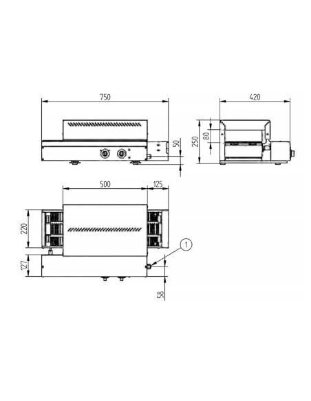 Tostadora de cinta TPC-75 EDENOX|Hosteleria negocios