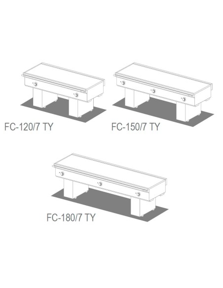 Fry Top de Cromo Serie Teppanyaki FC 120/7 TY Mainho|Hosteleria Negocios