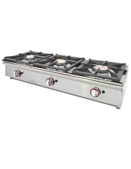 Cocina a Gas Arilex 120CGN 3 Fogones | Hostelería Negocios