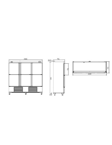 Armario de Refrigeración AN1605 T/F INFRICO|Hosteleria Negocios