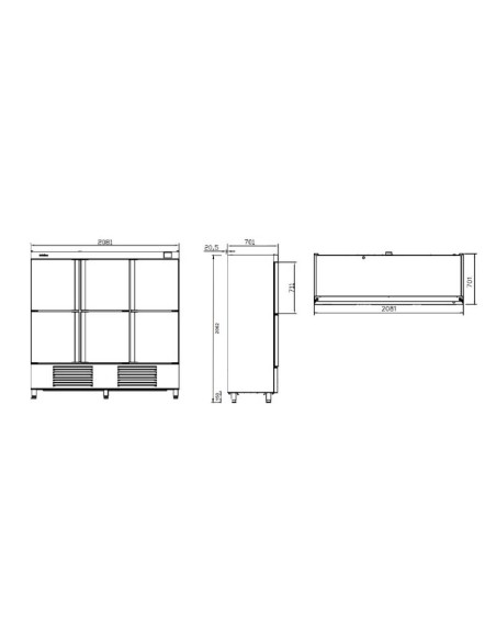 Armario Refrigeración Infrico AN 1606 T/F | Hostelería Negocios
