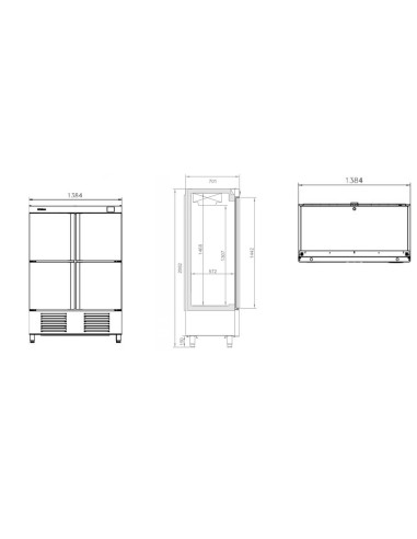 Armario Refrigeración Infrico AN 1004 T/F | Hostelería Negocios