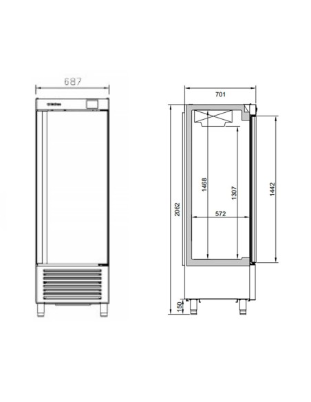 Armario Congelador Infrico AN 501 BT | Hostelería Negocios
