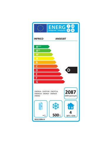 Armario Congelador Infrico AN 501 BT | Hostelería Negocios