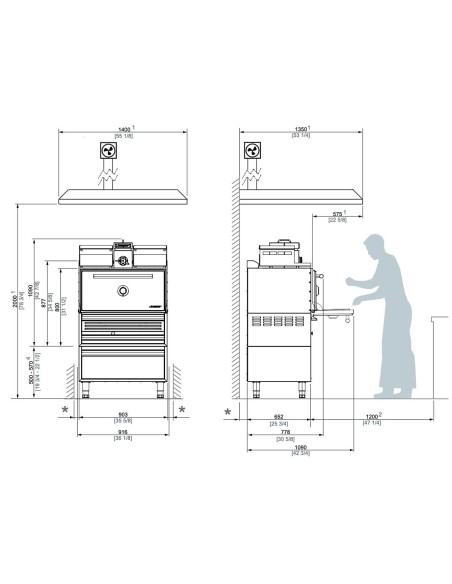 Horno Brasa HJX-Pro M120-TD - Negro Josper|Hosteleria Negocios