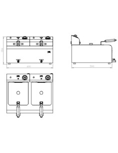 Freidora Doble Fainca HR FD Serie 500 ECO | Hostelería Negocios 2