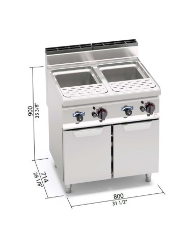 Cuece Pasta a Gas Bertos CPG80E Serie 700 | Hostelería Negocios