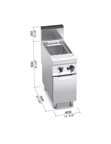Cuece Pasta Gas Bertos G9CP40 S900 | Hostelería Negocios