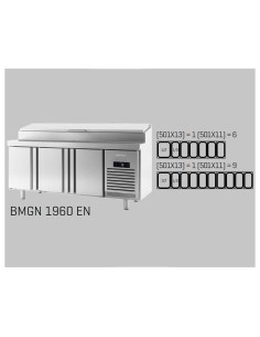 Mesa Refrigerada Pizza/ Ensaladas BMGN 1470 EN Infrico|Hosteleria negocios 2