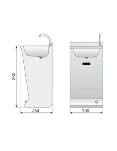 Lavamanos de pie con Caño Giratorio EDENOX LP-54|Hosteleria Negocios 2