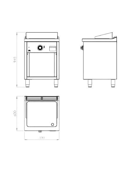 Fry Top Eléctrico de Acero FTE-E600E HR Fainca|Hosteleria negocios