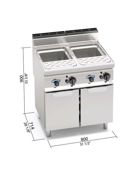 Cuece Pasta a Gas Bertos CPG80E Serie 700 | Hostelería Negocios
