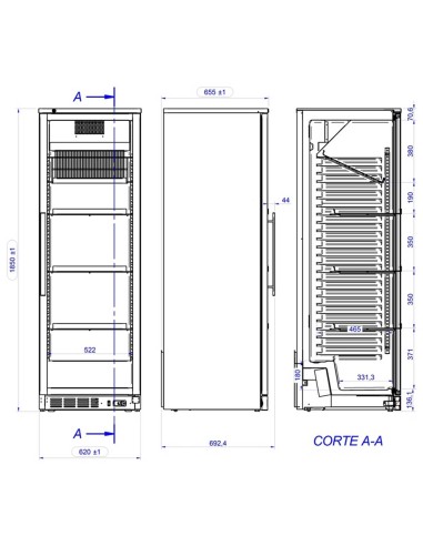 Vinoteca APV-601-C EDENOX |Hosteleria negocios