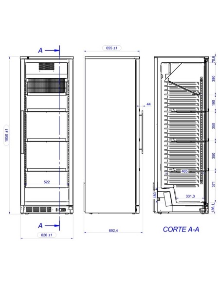 Vinoteca APV-601-C EDENOX |Hosteleria negocios