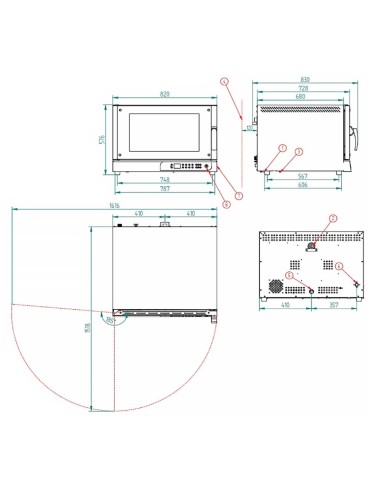 Horno de Convección RXDL 604 PLUS  V2,4 FM|Hosteleria Negocios