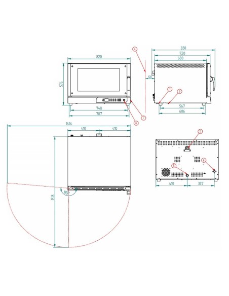 Horno de Convección RXDL 604 PLUS  V2,4 FM|Hosteleria Negocios