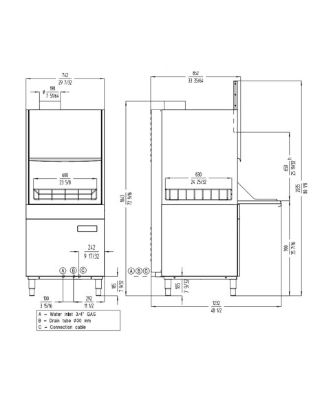 Lavautensilios UX-600 Sammic|Hosteleria Negocios