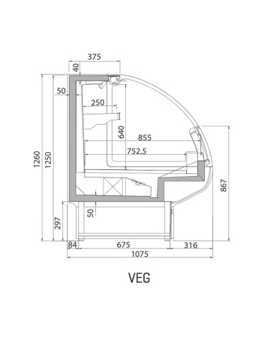 Vitrina Modular Elegance VEG18U Infrico|Hosteleria negocios