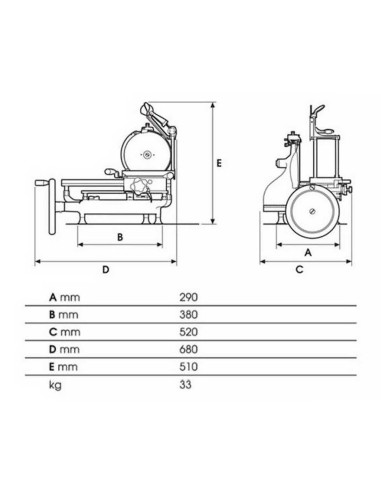 Cortadora Fiambre Volano Sammic VS-300 | Hostelería Negocios