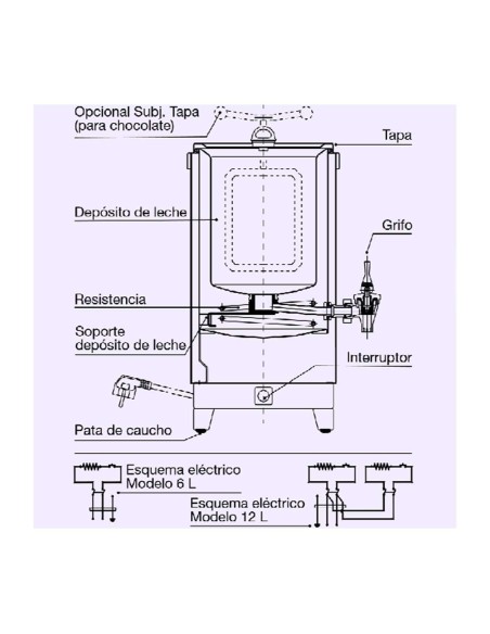 Termo de Leche Infrico TL-6 | Hostelería Negocios