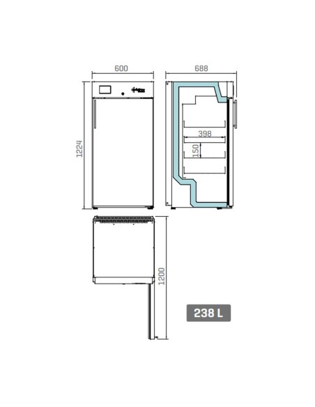 Armario de Refrigeración Pharma Care PER24G Infrico Medcare|Hosteleria negocios