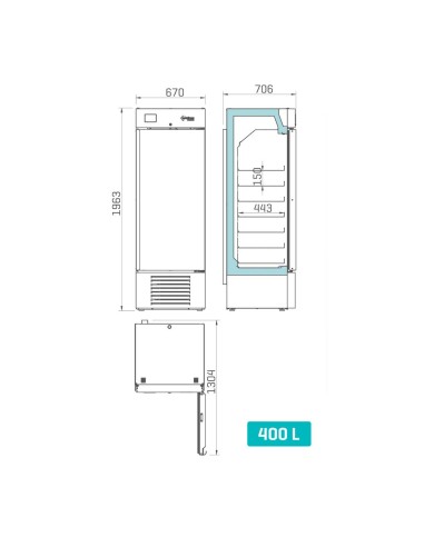 Armario Congelación Infrico LTF40SD | Hostelería Negocios