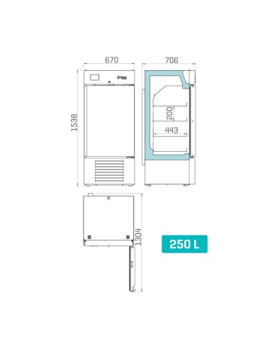 Armario Congelación Infrico LTF25SD | Hostelería Negocios
