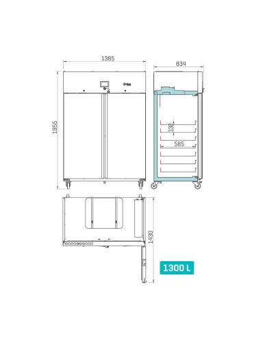 Armario Refrigeración Infrico PTR130IS | Hostelería Negocios