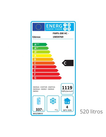 Mesa Refrigerada Edenox FMPS-200 HC Serie 600 | Hostelería Negocios