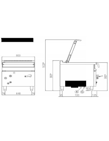 Sartén Basculante Eléctrica Repagas SBE-980 Serie 900 | Hostelería Negocios