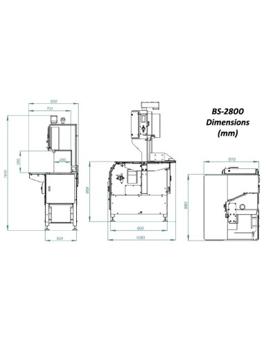 Sierra de Cinta Sentinel BS-2800 Mainca|Hosteleria negocios