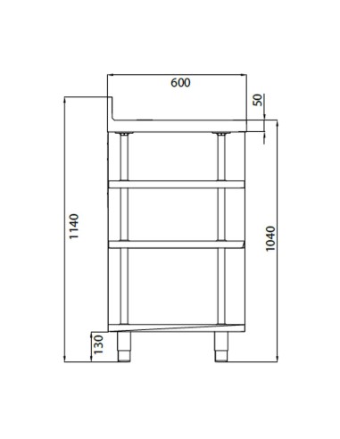 Mueble Mesa Cafetera MCAF 1500 Infrico|Hosteleria negocios