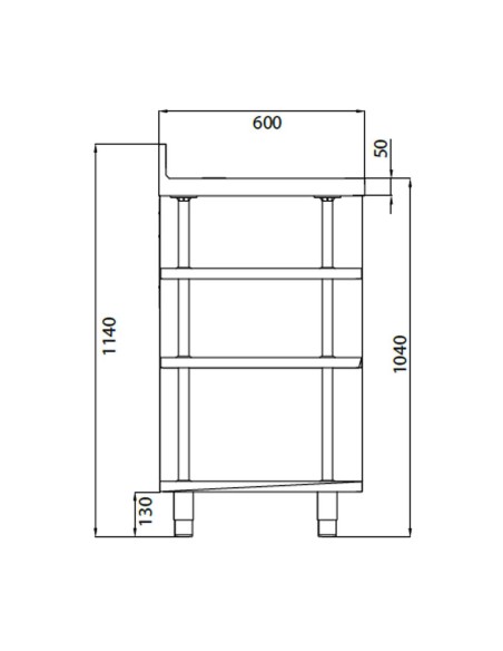 Mueble Mesa Cafetera Infrico MCAF2000 | Hostelería Negocio