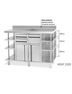 Mueble Mesa Cafetera MCAF 2500 Infrico|Hosteleria negocios 2