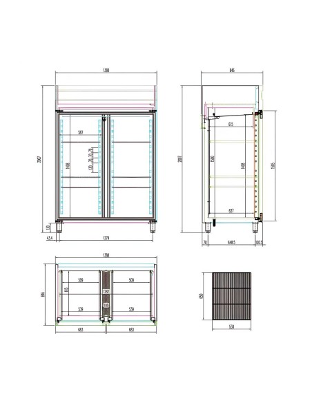 Armario Refrigerado Edenox APG-1402 HC PC| Hostelería Negocios