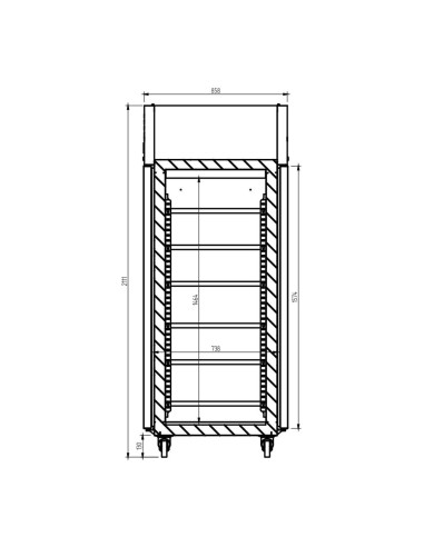 Armario Refrigeración Pasante AGB 1402 PDC Infrico|Hosteleria negocios