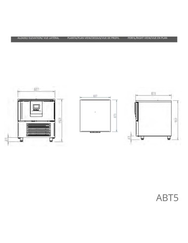 Abatidor de Temperatura Infrico ABT5 1L | Hostelería Negocios