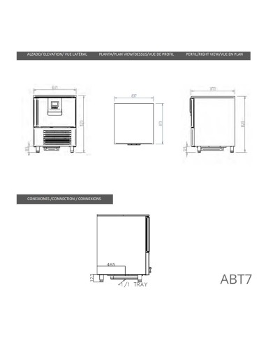 Abatidor de Temperatura Infrico ABT7 1L | Hostelería Negocios