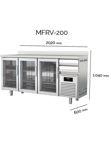 Mesa Refrigerada Docriluc MFRV-200 | Hostelería Negocios