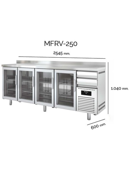 Mesa Refrigerada Docriluc MFRV-250 | Hostelería Negocios