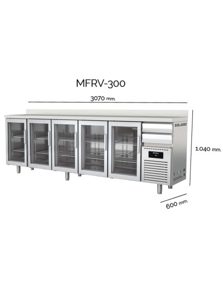Mesa Refrigerada Docriluc MFRV-300 | Hostelería Negocios