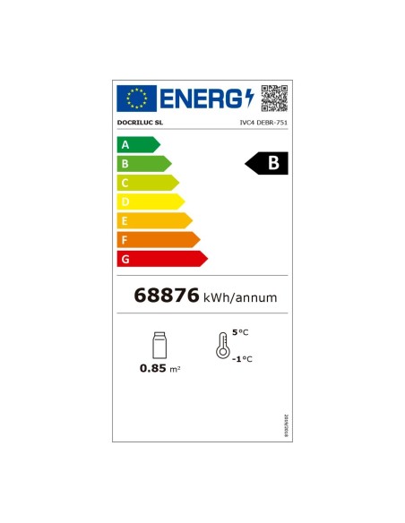 Expositor Refrigerado Docriluc DEBR-751 BI | Hostelería Negocios