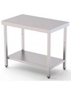 Mesa Central Acero Gama 500 1 Estante|Hosteleria negocios