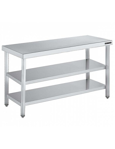 Mesa Central Gama 550 con 2 Estantes Distform |Hosteleria negocios