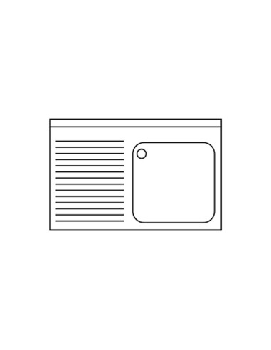 Fregadero Gama 700 con Espacio Lavavajillas Distform|Hosteleria negocios