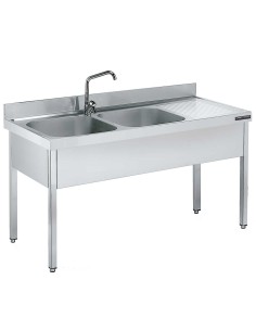 Fregadero Gama 700 con Bastidor 2 cubas Distform